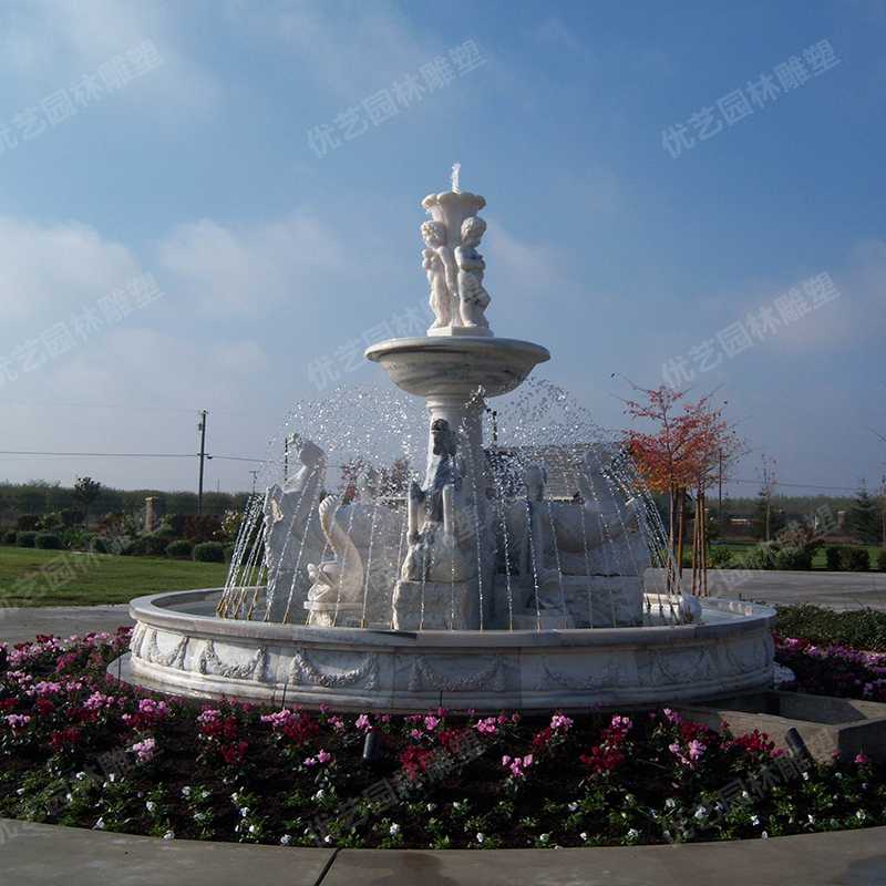 欧式石雕喷泉，石雕景观喷泉
