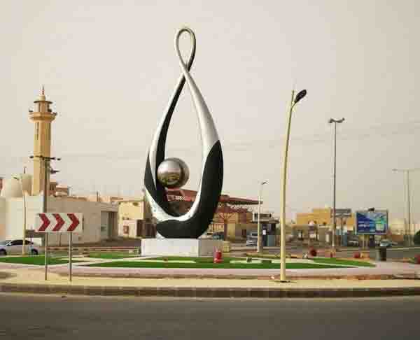 沙特大型不锈钢雕塑项目