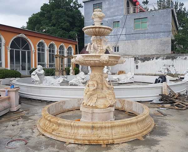 欧式人物雕刻石雕喷泉