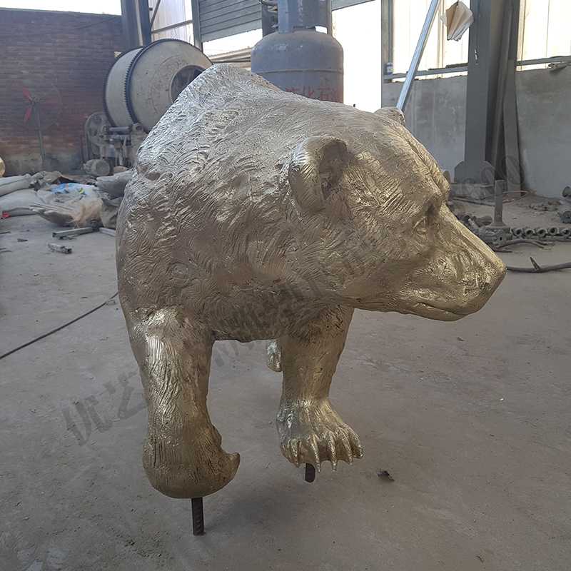 铜熊雕塑，铜棕熊，棕熊景观雕塑