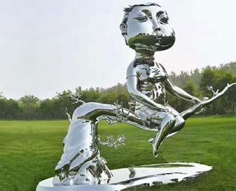 不锈钢金属人物雕塑