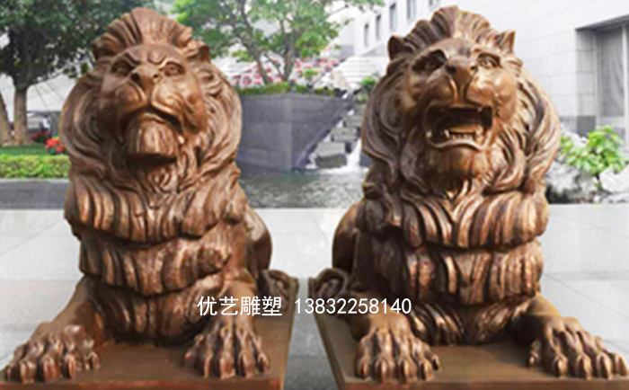 铜狮子雕塑厂家定制价格