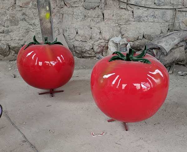 玻璃钢雕塑仿真番茄西红柿雕塑摆件