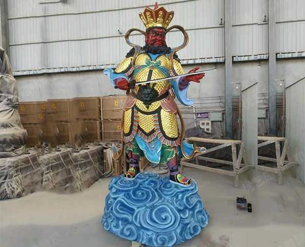 四大天王铜佛像雕塑——增长天王