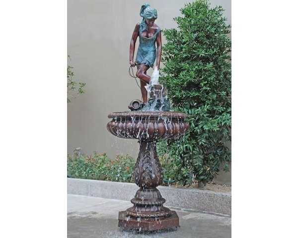 铜喷泉雕塑