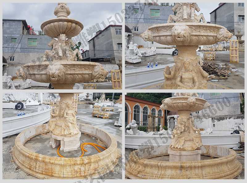 欧式人物喷泉，石雕喷泉，室外景观喷泉