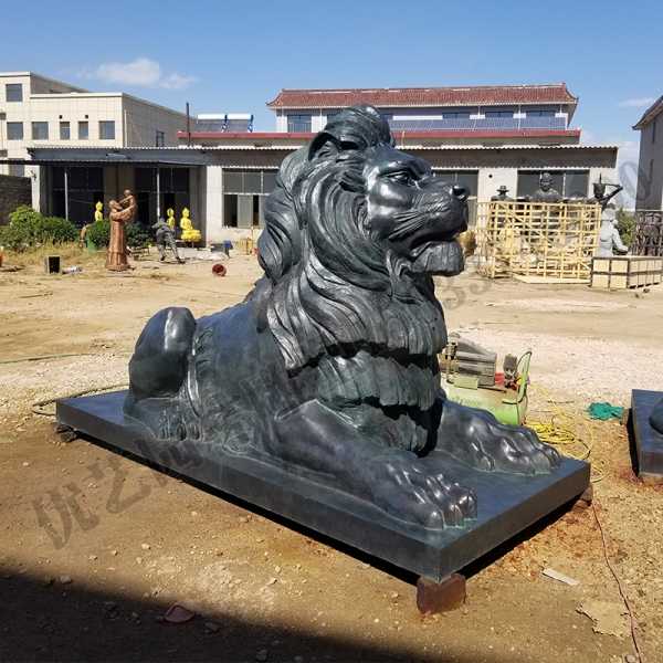 景观铜狮子雕塑的风水意义