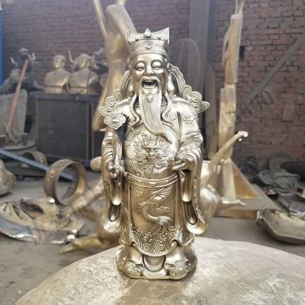传统财神的分类——镇宅铜财神雕塑摆件