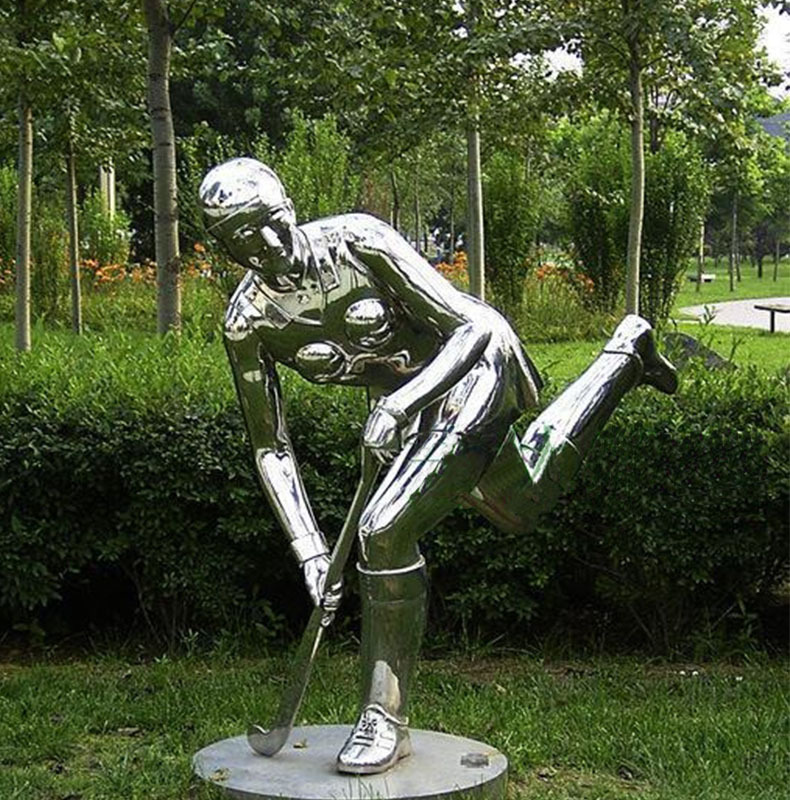不锈钢运动人物雕塑