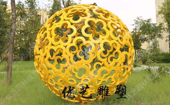 不锈钢雕塑镂空球