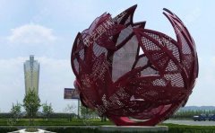 不锈钢雕塑镂空球制作流程
