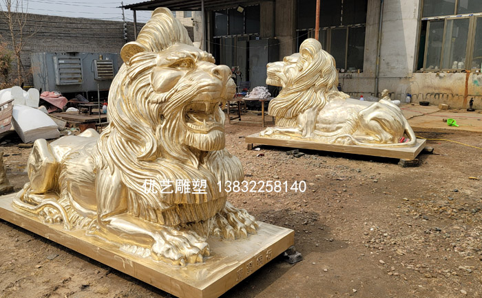 铜狮子雕塑厂家定制价格